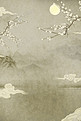 古典复古中国风山水水墨背景海报