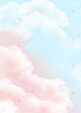 粉色蓝色天空云彩背景