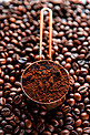 咖啡豆咖啡粉咖啡摄影图