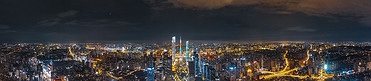 广州晚上城市夜景航拍摄影图配图