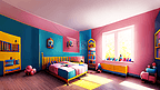 彩色儿童房装修效果图