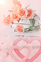 浪漫玫瑰花摄影图玫瑰花 爱情 合成 爱心 520 浪漫 温馨 花