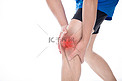 关节男性膝盖疼痛风湿摄影图配图