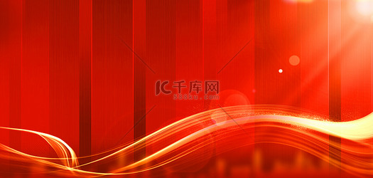 红金光效红色大气质感年会元旦背景