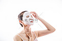 面膜美妆护肤保湿皮肤护理摄影图配图