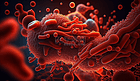 细菌的真实感渲染-红色