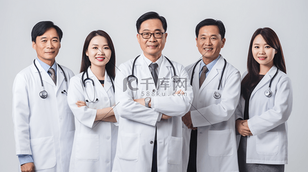 医疗人物人像团队医生护士6
