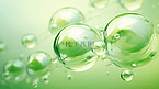 绿色流体液体水珠简约背景2