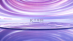 紫色商务美妆电商展台背景29