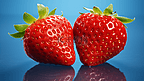 特写水果2颗草莓产品摄影9