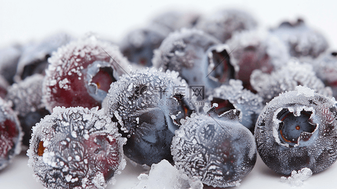速冻冷冻的水果蓝莓4