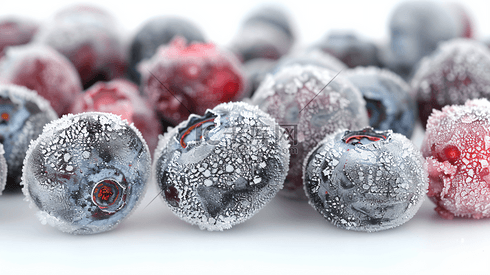 速冻冷冻的水果蓝莓2