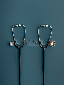 医疗保健医疗两名医生听诊器