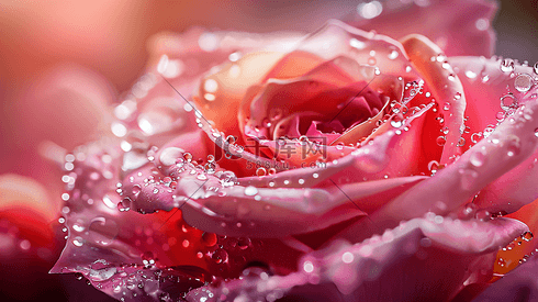 露珠水滴盛开的玫瑰2
