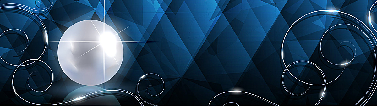 大气奢华欧式珠宝珍珠背景banner