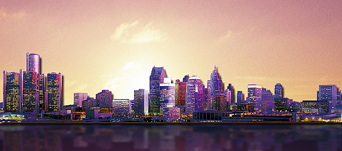 灯火阑珊城市背景psd素材-90设计