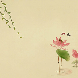 【清新淡雅荷花背景图片】_清新淡雅荷花高清