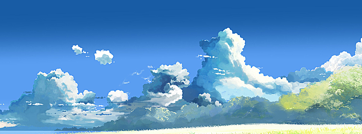 手绘云朵背景