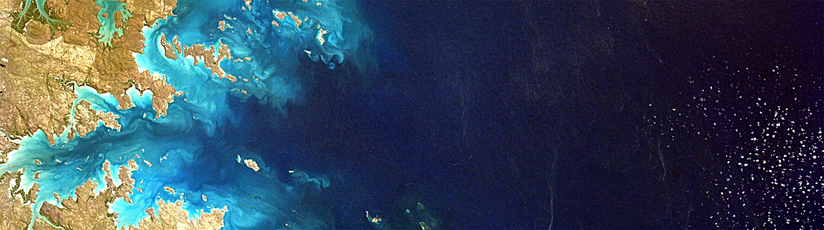 渐变纹理海洋蓝色背景