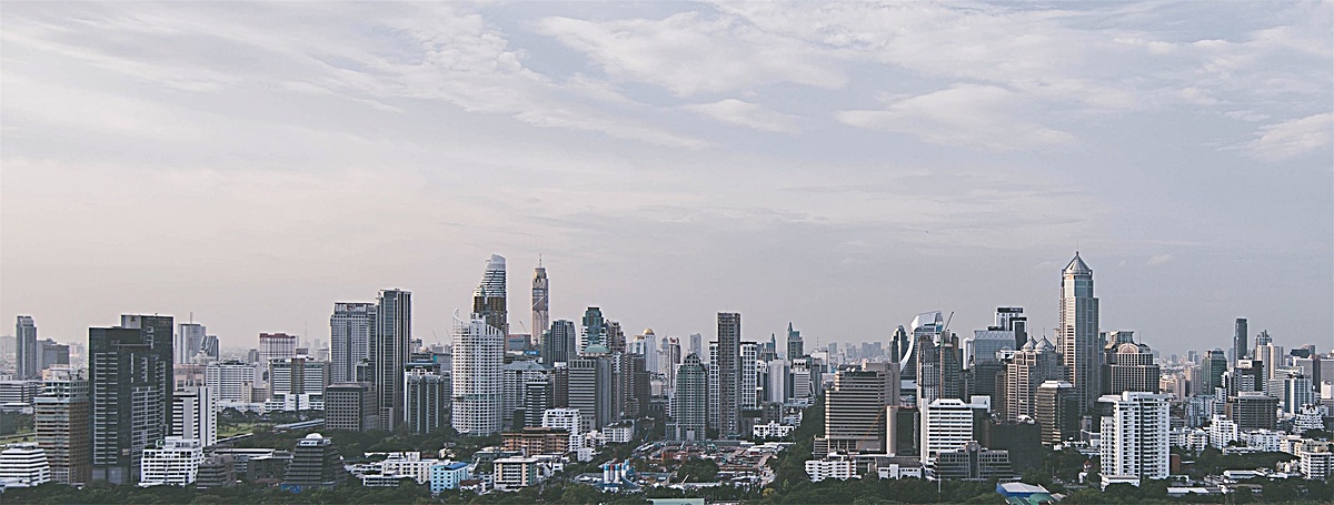 简约文艺高楼建筑背景