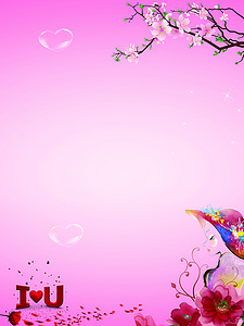 【粉红色背景卡通背景图片】_粉红色背景卡通
