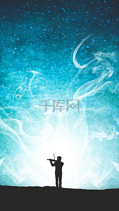 星空科技感音乐素材H5背景图片免费下载_H5