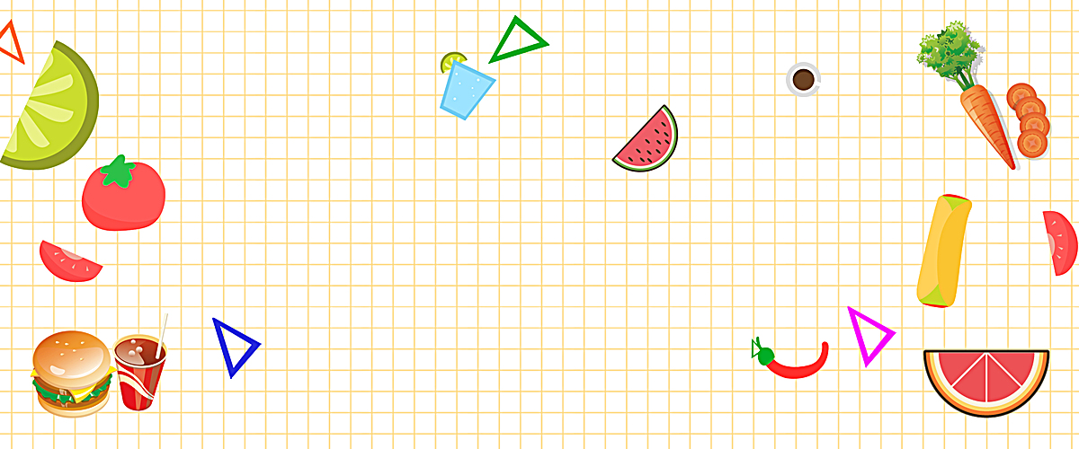 夏季卡通黄色海报背景banner