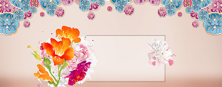 淘宝古典女装旗袍定制海报背景psd背景图片免