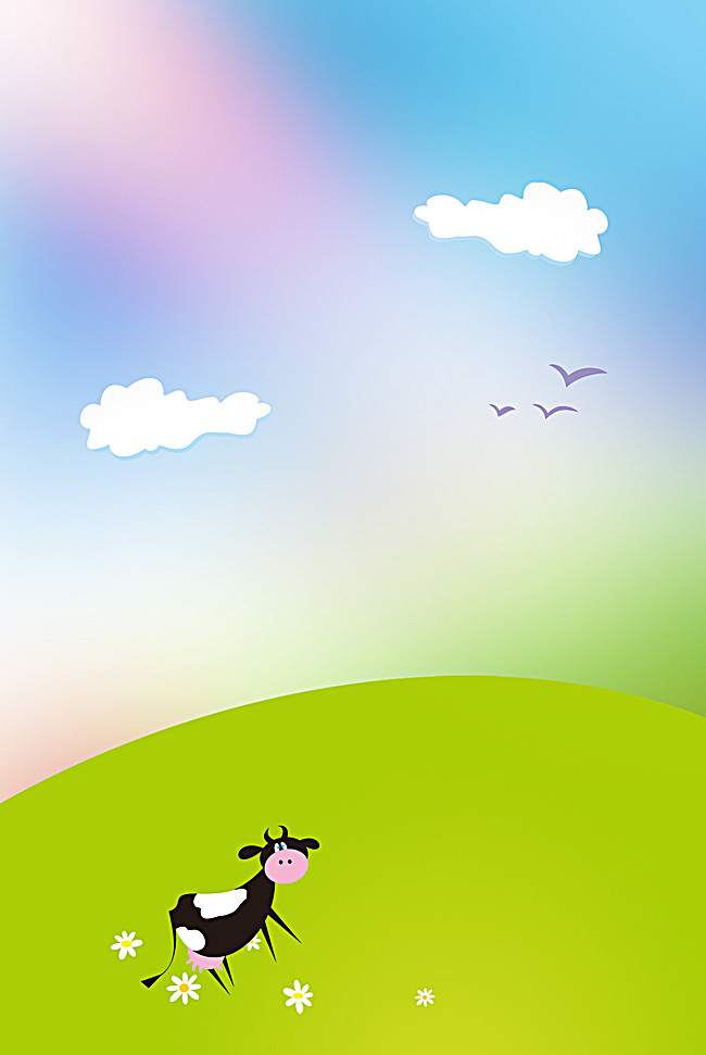 唯美可爱幼儿园招生海报背景模板_平面广告图