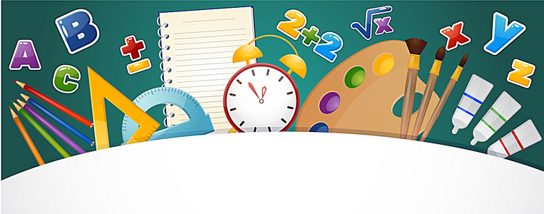 黄色简约画笔美术班招生海报背景素材背景图片