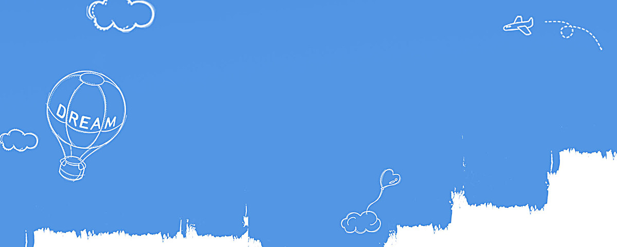 海报背景_卡通蓝色背景psd素材-90设计
