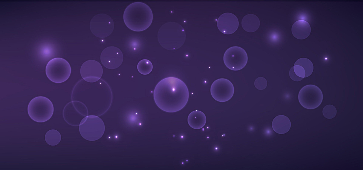 紫色梦幻泡沫背景