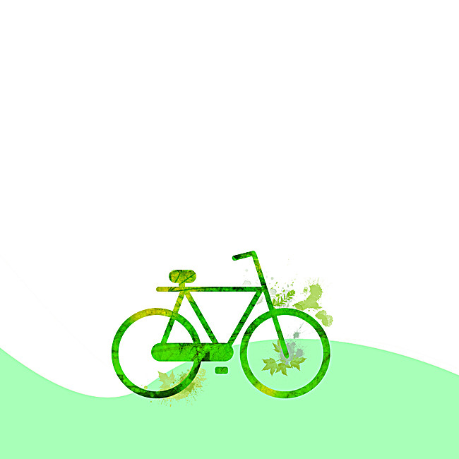 清新自行车背景图_平面广告图片下载编号462