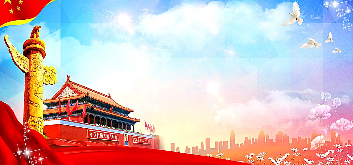 北京天安门故宫新年祈福吉祥如意宫廷古画背景图片