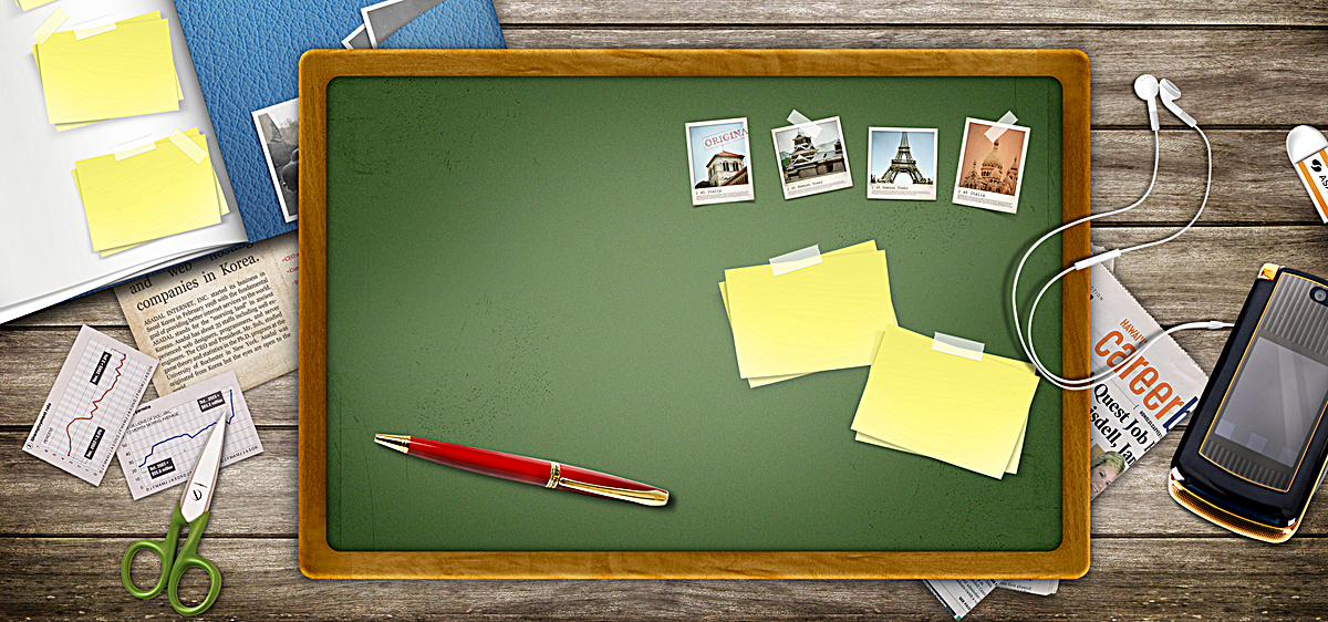 黑板照片墙背景图片免费下载_海报banner\/psd