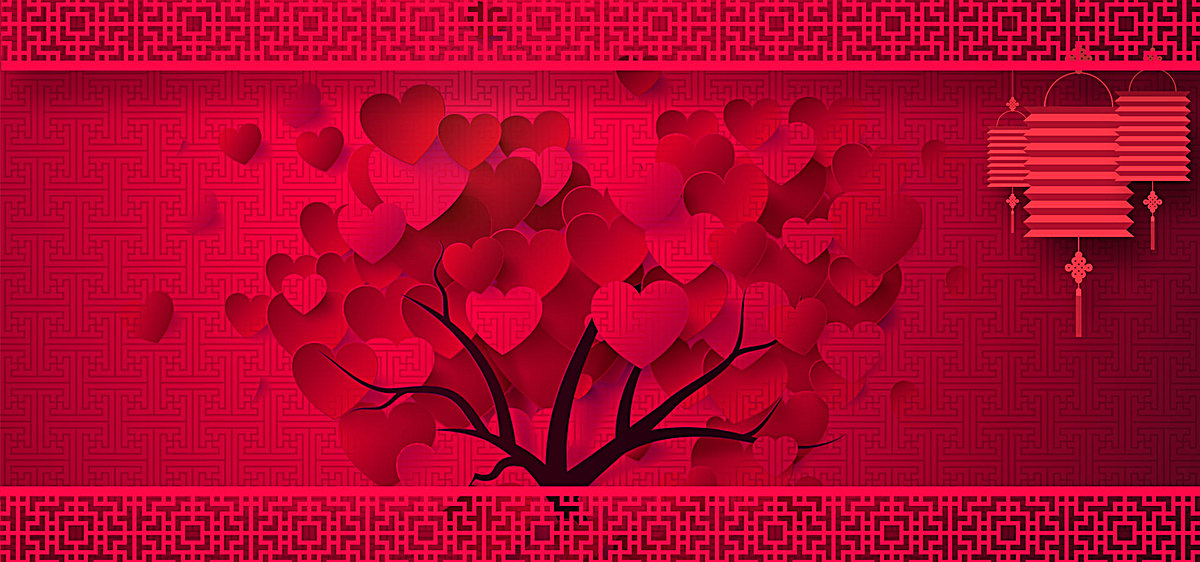 爱情喜庆红色结婚背景图片免费下载_海报ban