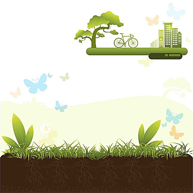 公益环保绿色拯救地球节能减排海报背景_平面