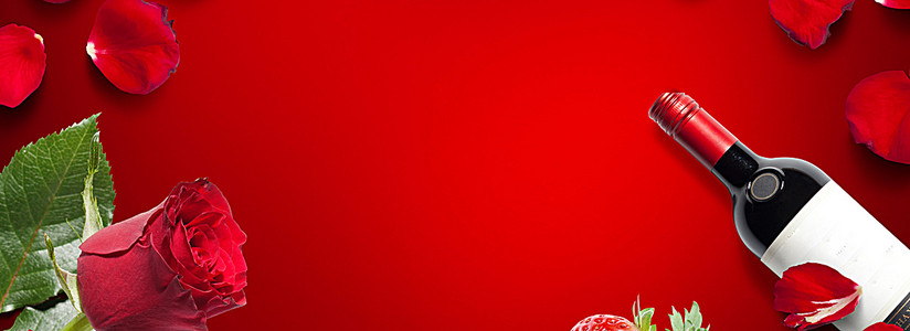 烛光晚餐红酒蜡烛西餐温馨广告背景图片免费下