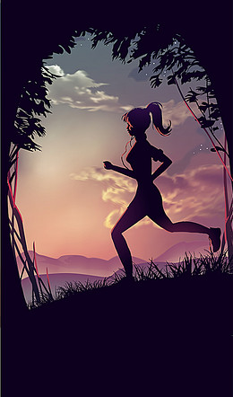【跑步唯美背景图片】_跑步唯美高清背景素材