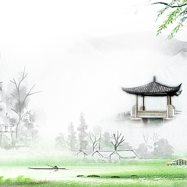 中国风清明节水墨主图背景素材图片