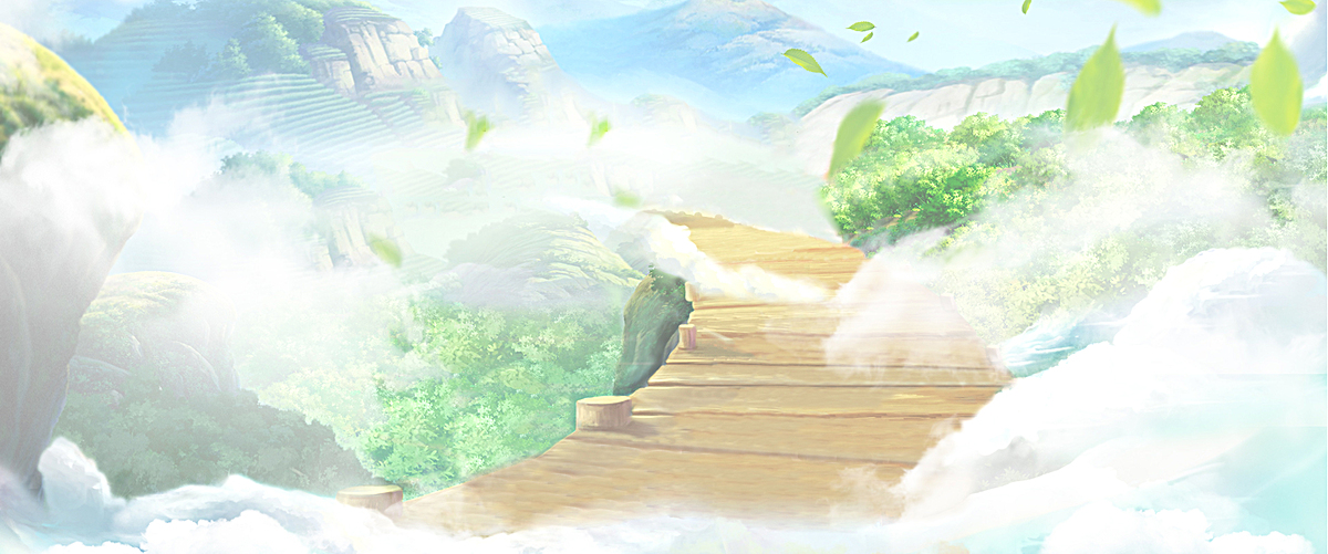 春天出游梦幻小清新朦胧乡村白banner图片背景