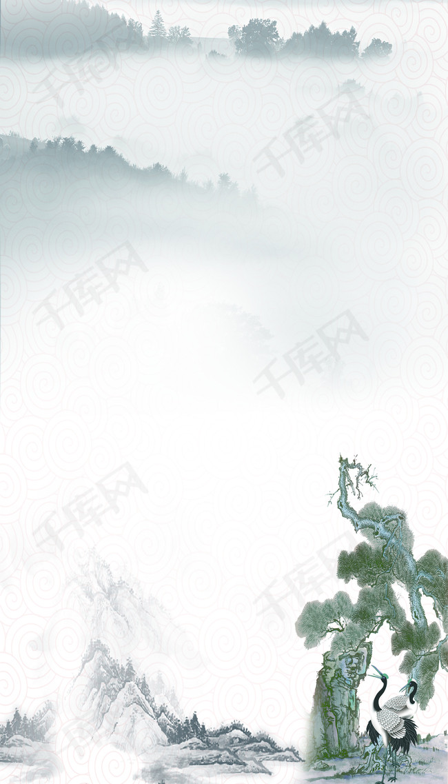中国风水墨背景素材背景图片免费下载_海报banner/_千