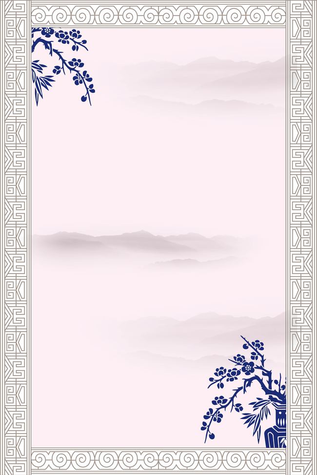 灰色简约古典中国风背景素材
