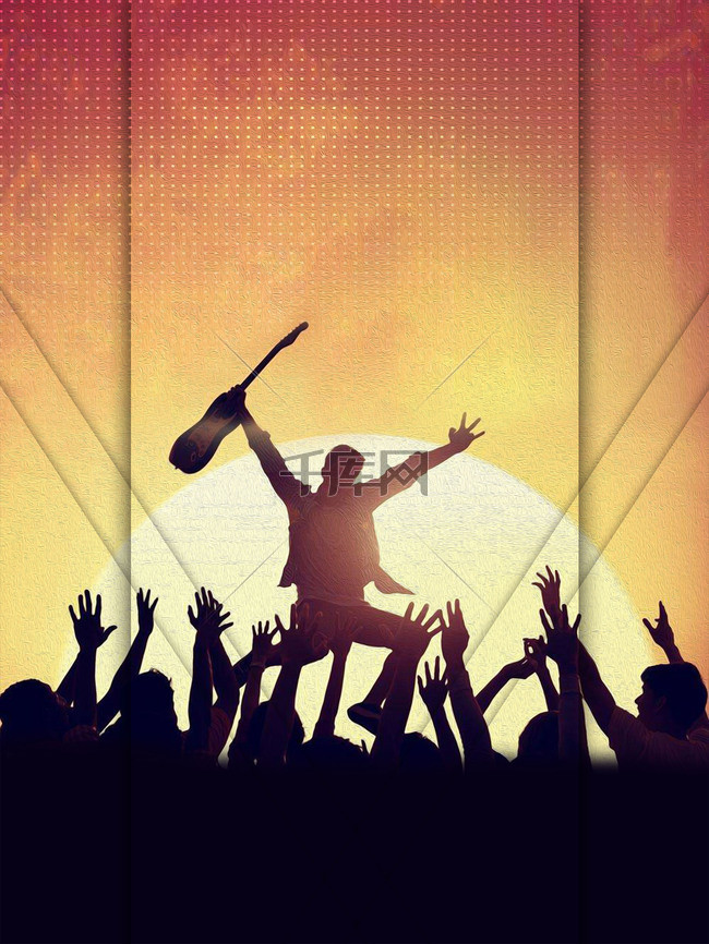 活力时尚年轻狂欢音乐节背景素材背景图片免费