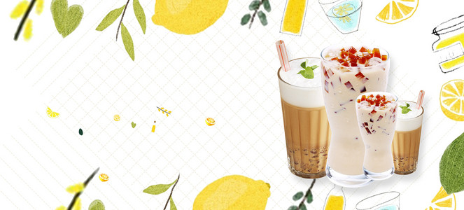 黄色简约扁平美食食物餐桌背景素材背景图片免