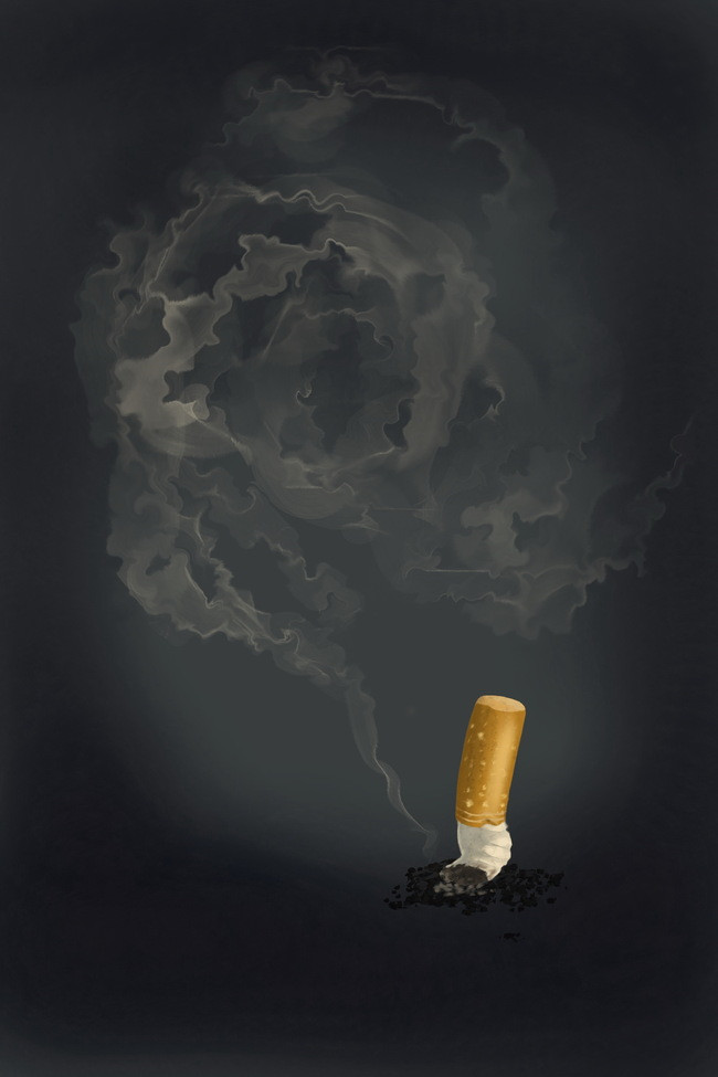 创意烟头背景素材