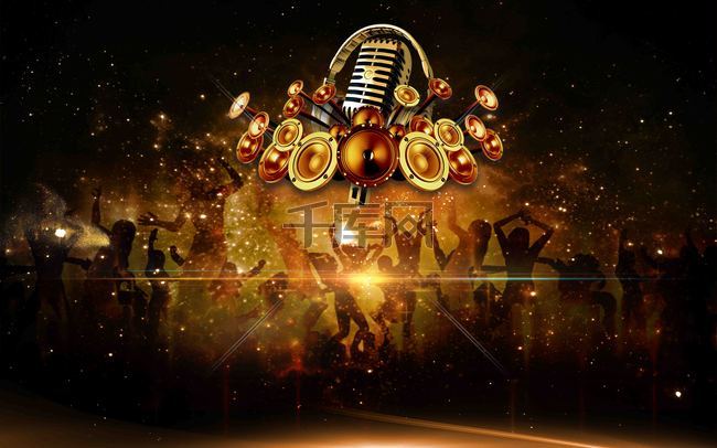 梦想音乐节宣传海报背景模板背景图片免费下载