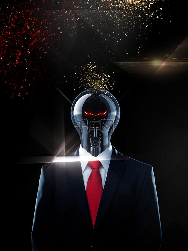 黑色质感简约创新思维企业文化背景图片免费下