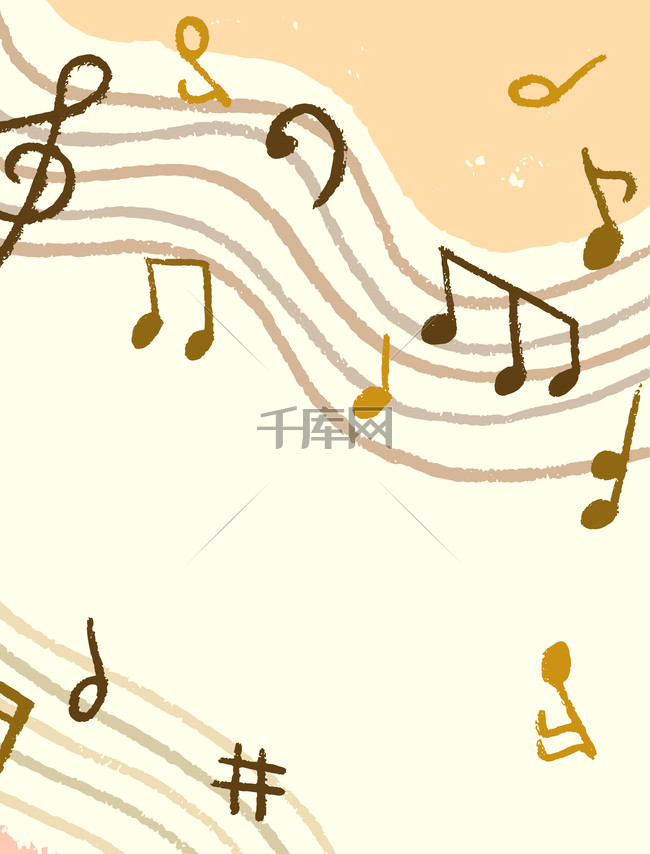 英语音乐手绘海报