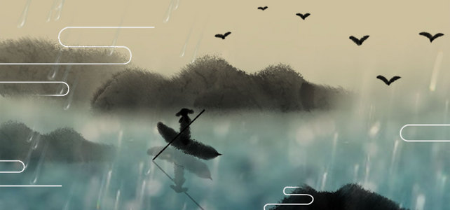 【水墨下雨背景图片】_水墨下雨高清背景素材